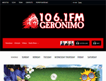 Tablet Screenshot of geronimo.fm
